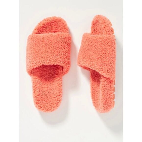 Anthropologie Farylrobin Sherpa Slippers - Picture 1 of 7
